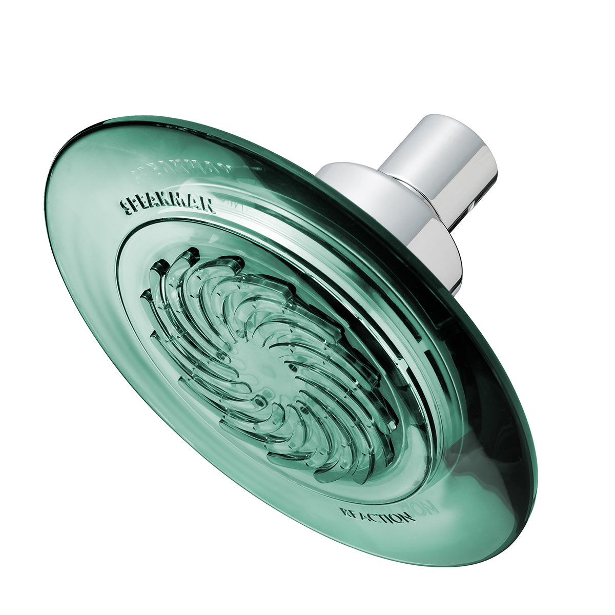 Speakman Reaction S-4001 Single Function Shower Head Jade & Polished Chrome Finish - 2.5 GPM