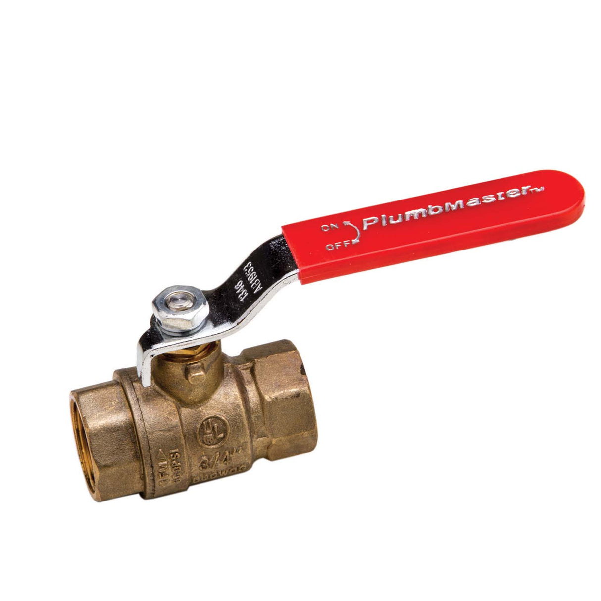 PlumbMaster Approved 98004SS 1/2" IPS Ball Valve Stainless Steel Handle