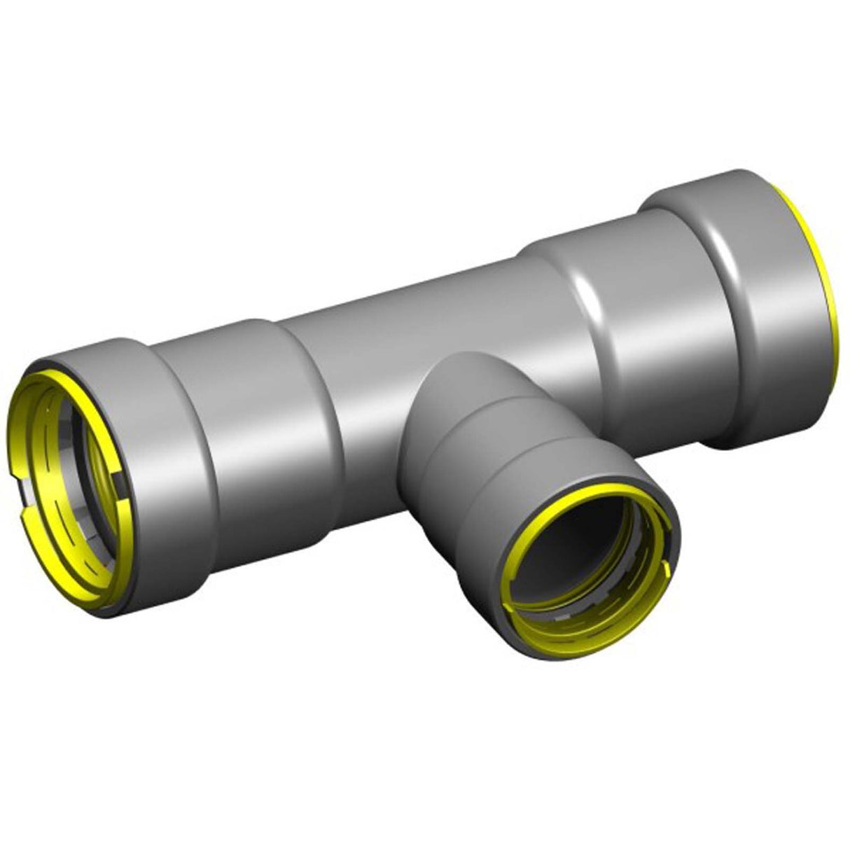 Apollo Valves PWR7481738 Tee - Reducing Outlet, Gas, HNBR, 411RG, PxPxP, 1"x1"x3/4"