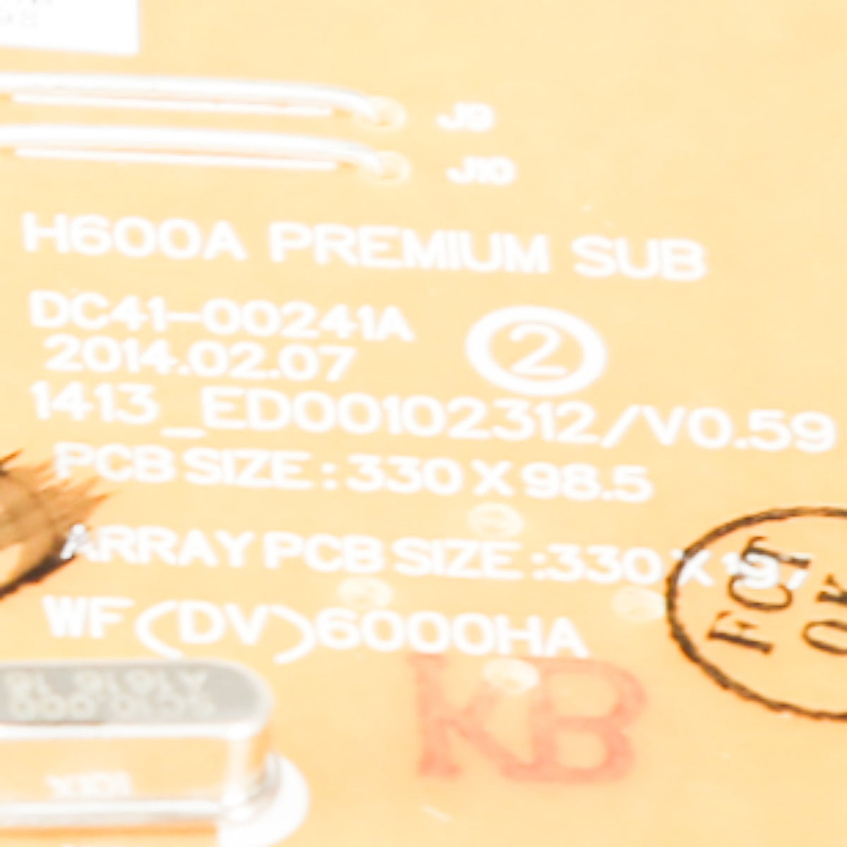 Samsung DC92-01622G Genuine OEM Assembly PCB Sub