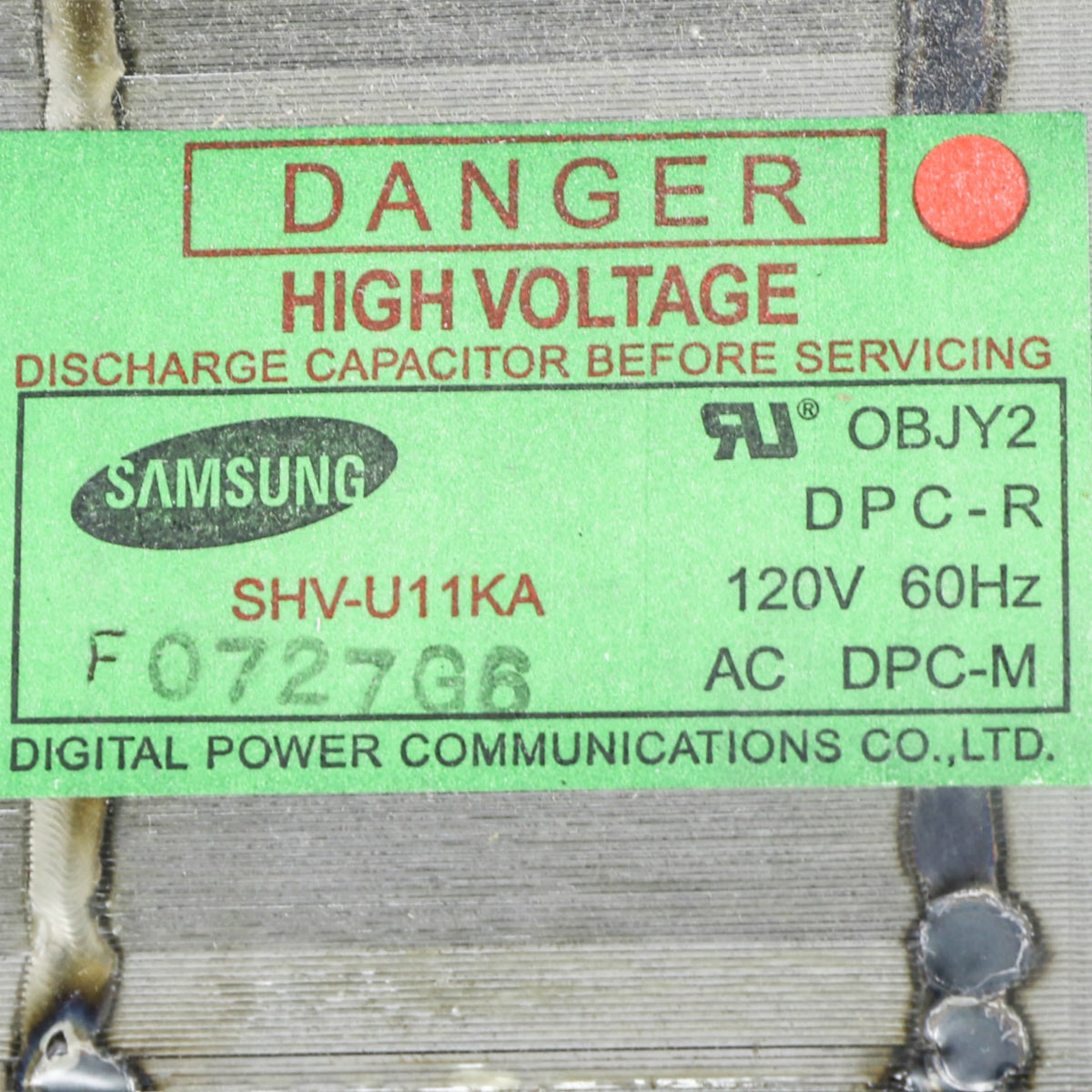 Samsung DE26-00061B Microwave High-Voltage Transformer Genuine Original Equipment Manufacturer (OEM) Part