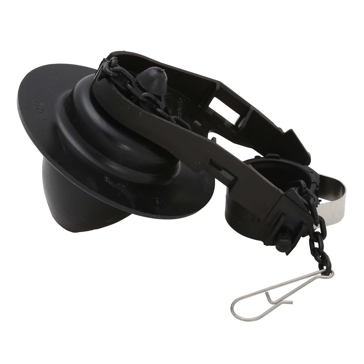Fluidmaster Bull's Eye B500P10 Black Flapper with Adapter Ring