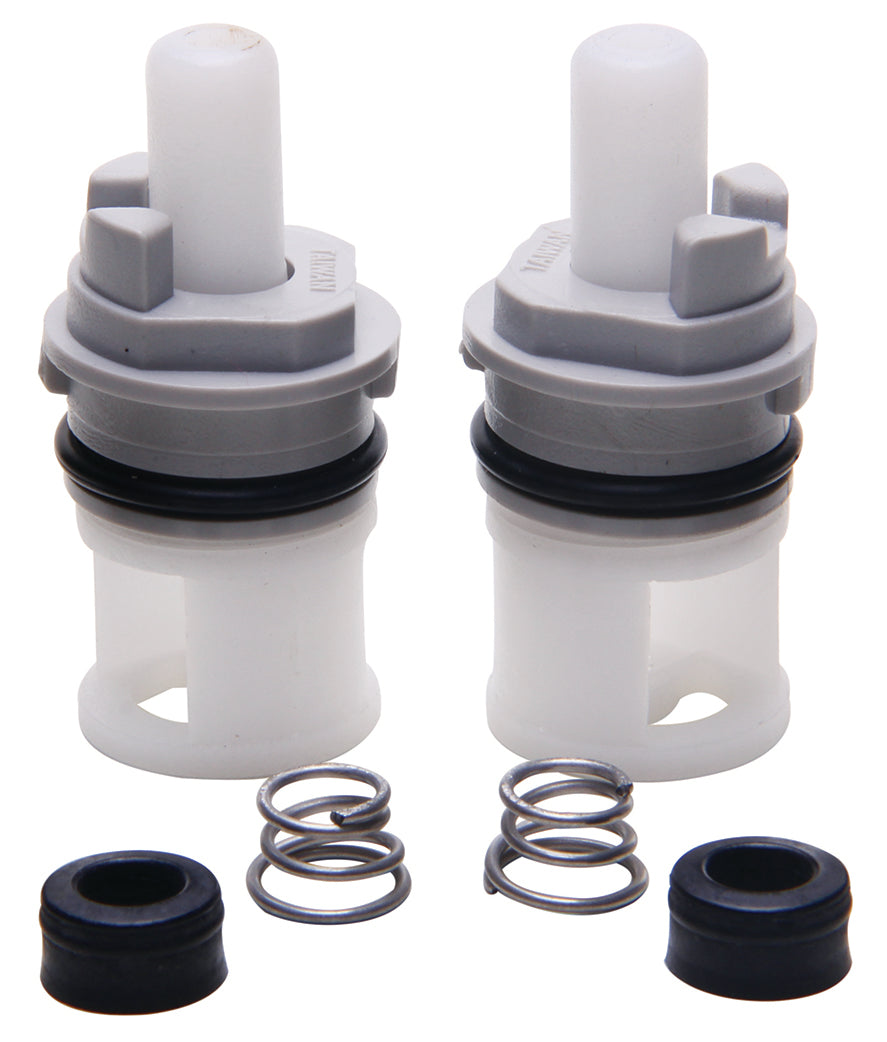 PlumbMaster Approved 11108 Plastic Right Hand Hot and Cold Stem with Seats and Springs (Pair) for Delta Lavatory Faucet