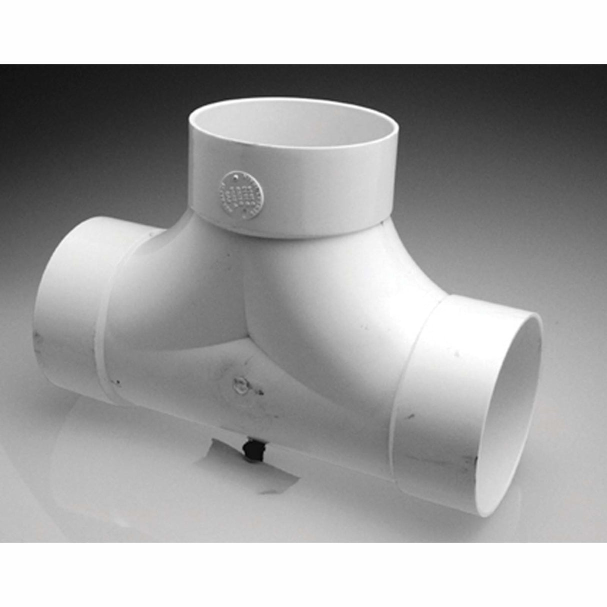 Tigre 36-727 4" Hub PVC 2-Way Cleanout Tee White