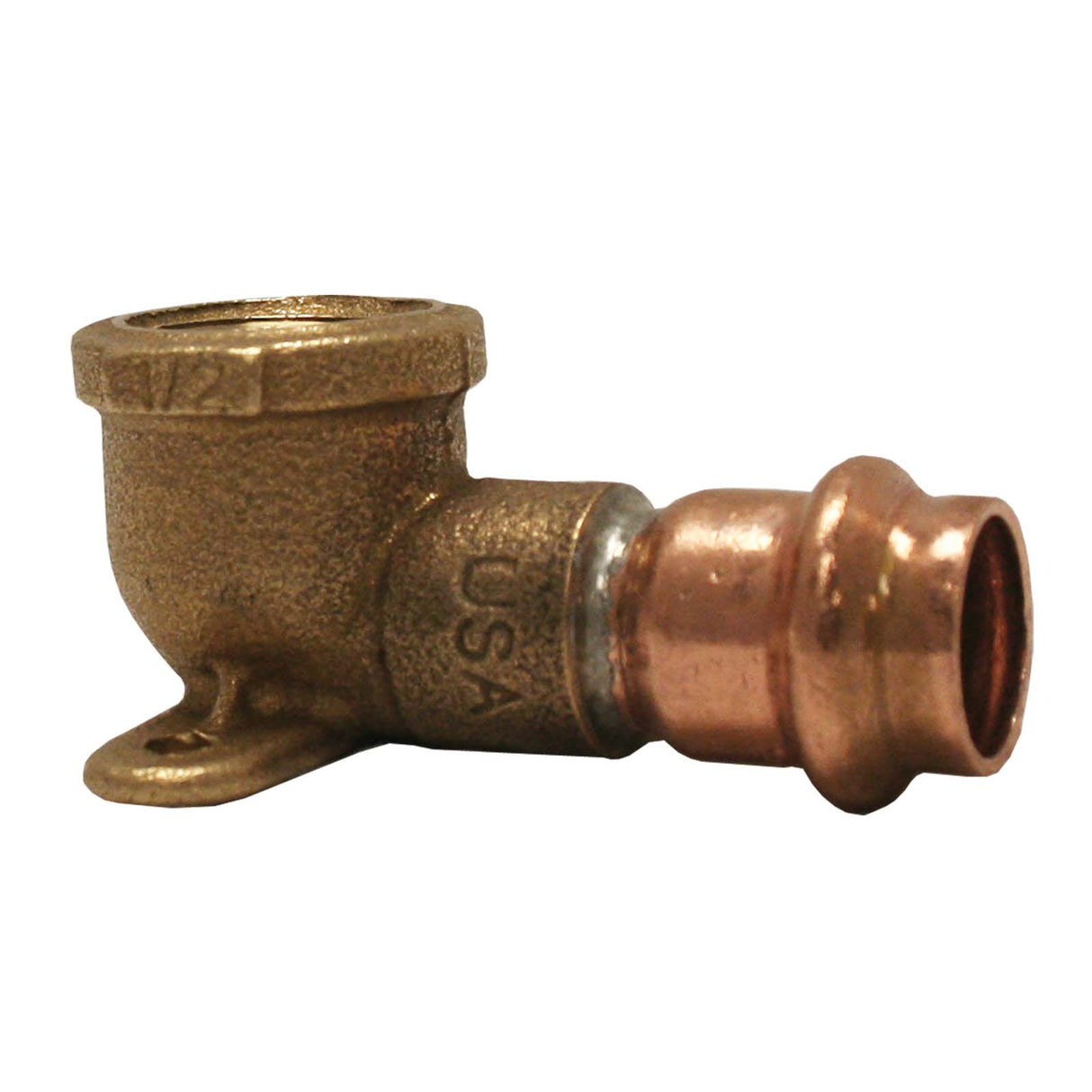 10075368 3/4" Press x FIP ApolloPress Copper,Brass 90 deg Drop Elbow