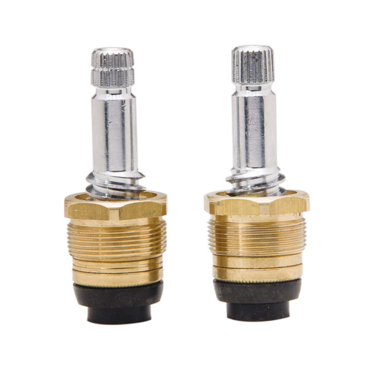 PlumbMaster Approved 11099NL St-56xwbn No-Lead Right Hand Cold & Left Hand Hot Stem with Locknut (Pair) For HN95022A American Standard Lavatory Faucet