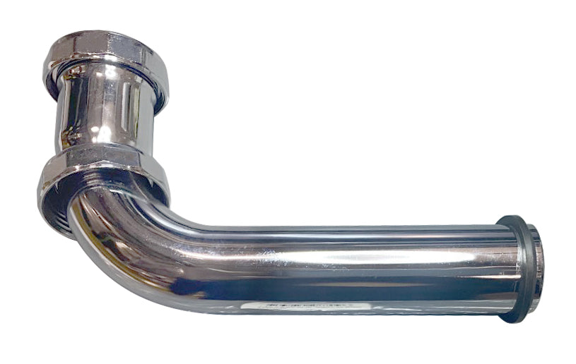 PlumbMaster Approved 2970020 1-1/4" x 6" Slip Joint Elbow, Chrome Plated