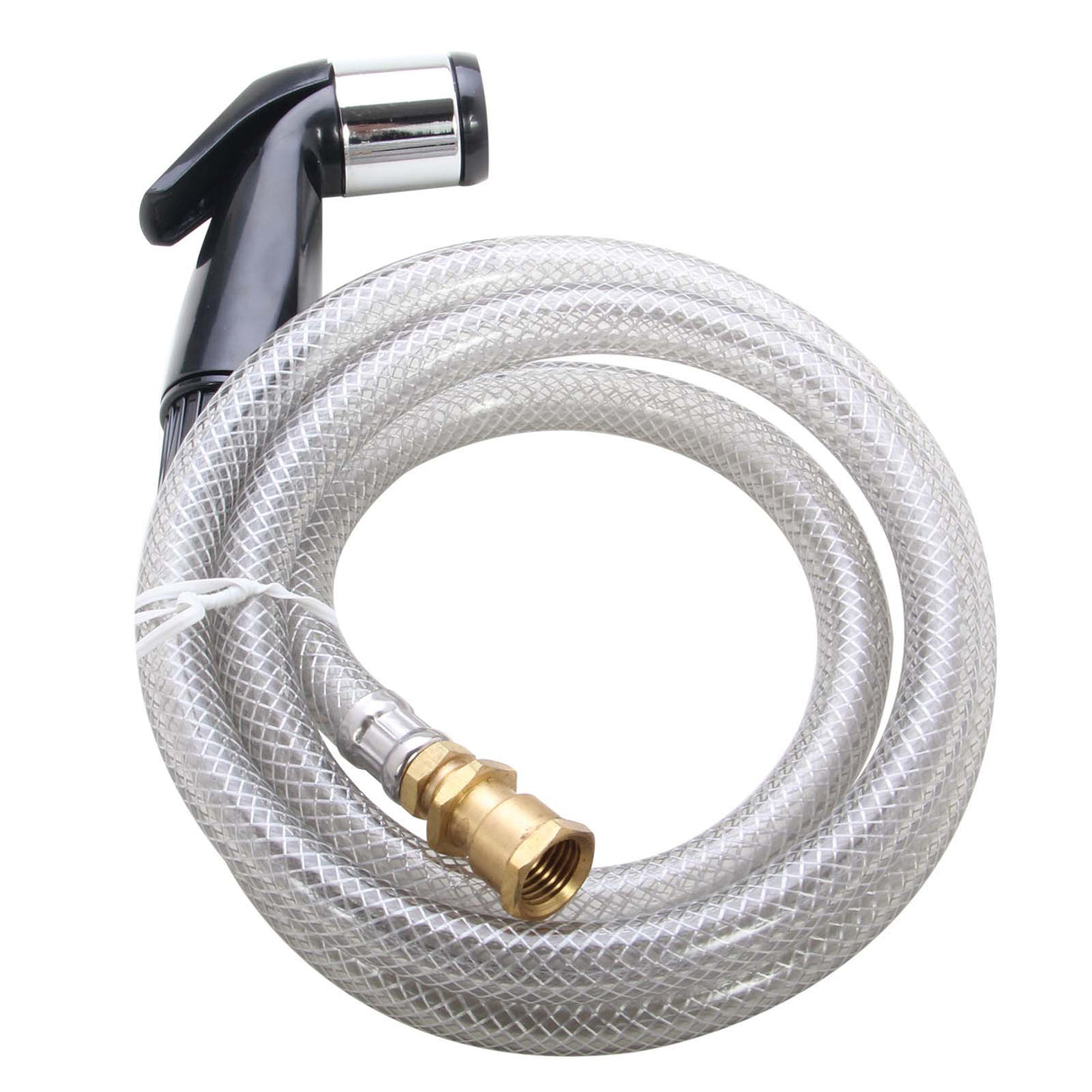 PlumbMaster Approved 51052W Black Spray Head with Hose and Adapter , 1/8" MIP x 1/4" FIP