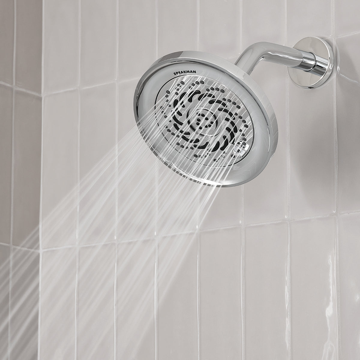 Speakman Neo Exhilaration 5-Setting Polished Chrome Low Flow Shower Head Polished Chrome Finish - 2.0 GPM