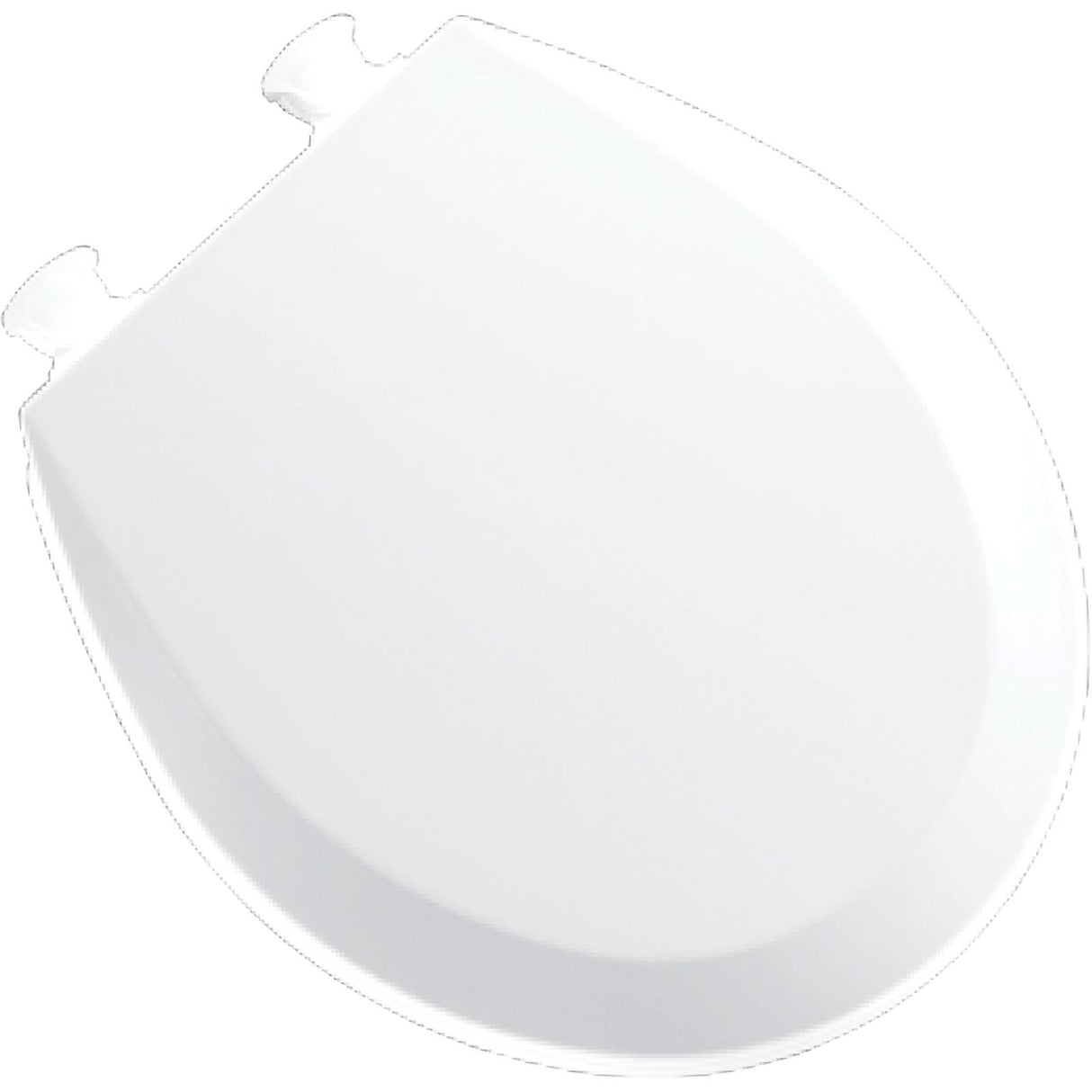 Bemis 500EC-WH Closed Front Round Molded Wood Toilet Seat with Cover, White