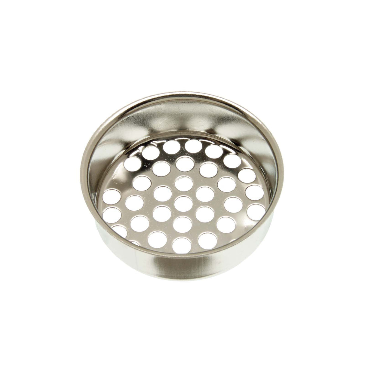 PlumbMaster Approved 36418 1-31/64 x 1/2" Chrome Plated Metal Shallow Basket Cup Strainer (Bagged)