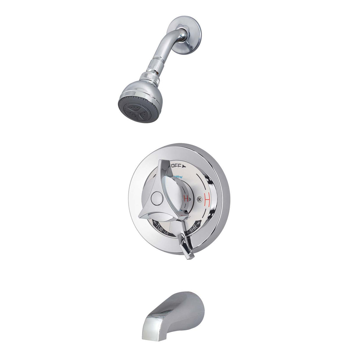Symmons S-9602 Temptrol Single Handle Pressure Balanced Tub & Shower, Polished Chrome