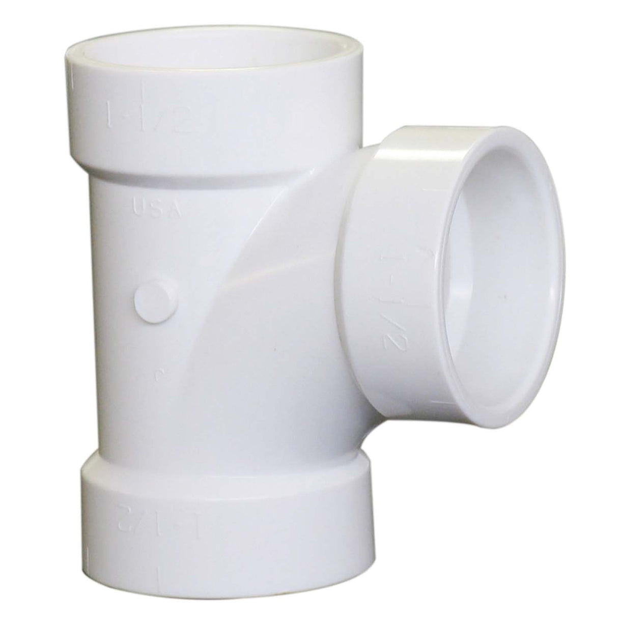 NIBCO K098800 3 x 3 x 2" Hub x Hub x Hub PVC Sanitary Tee 90°