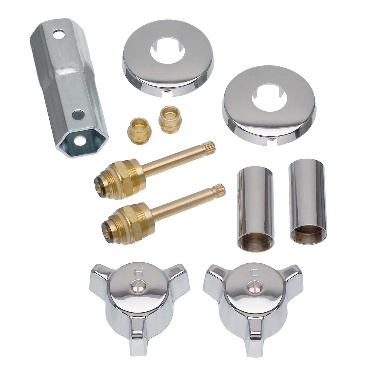 PlumbMaster Approved 39668 2-Handle Remodeling Trim Kit For Indiana Brass Tub & Shower