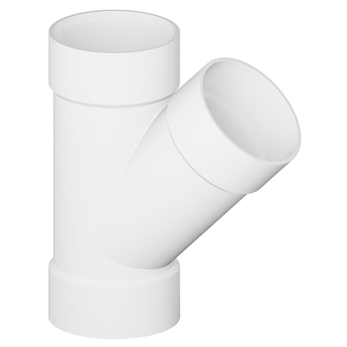 Tigre 36-6558 4" Hub PVC Pipe Wye 45° White