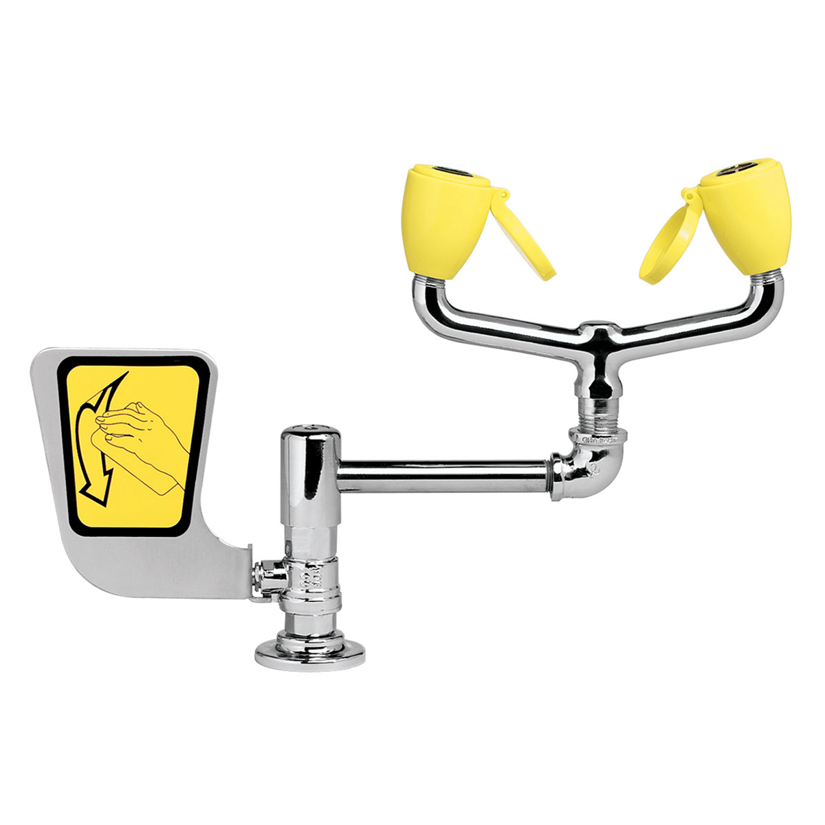SE-572-LH Counter Mounted Laboratory Eyewash with Left Hand Activator