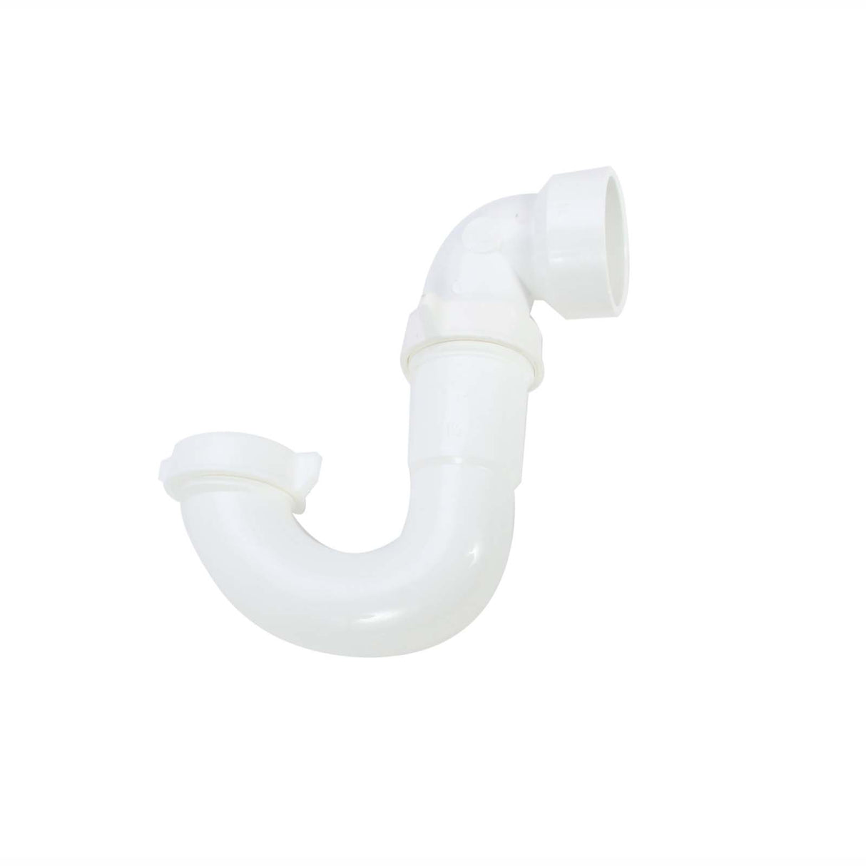 JB Products P806YWP 1-1/2 x 1-1/2 or 1-1/4" Slip Joint PVC Sink Trap (Bagged)