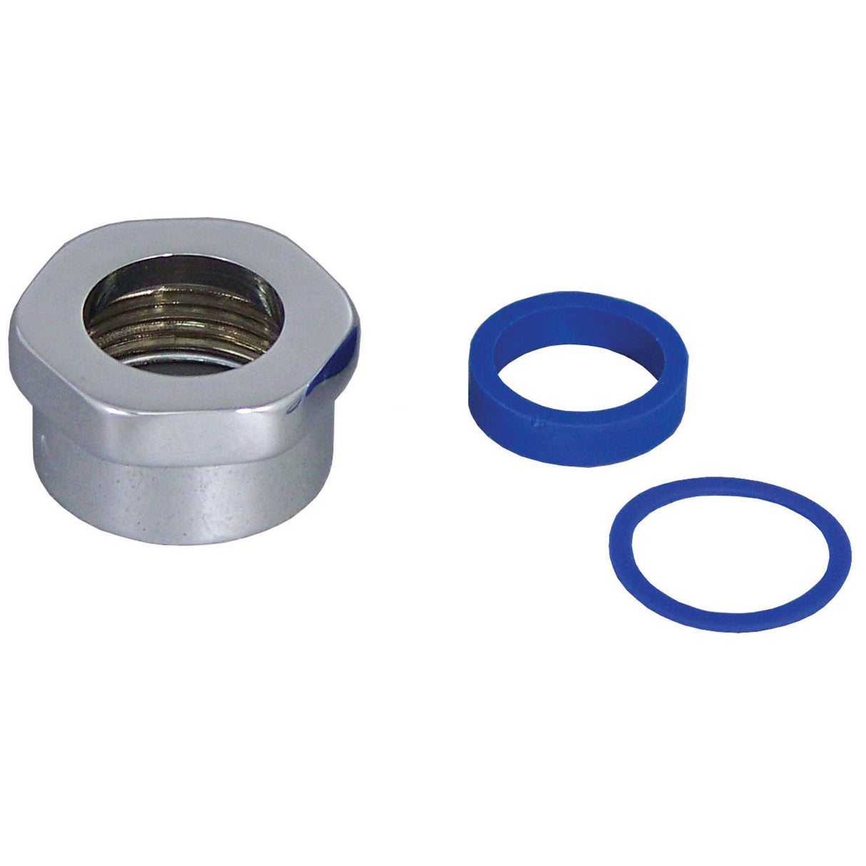 Zurn P6003-HN-CP Spud Coupling Nut and Gasket For Zurn Flush Valves, 3/4"