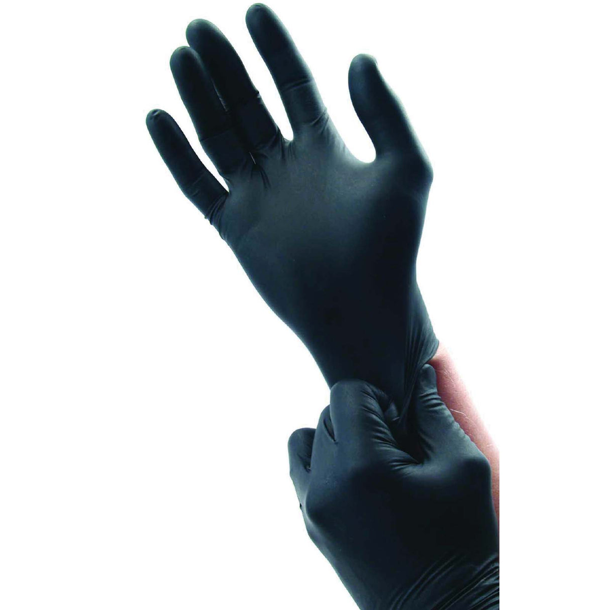 MICROFLEX Midknight Black Nitrile Gloves, Large (100/Box)