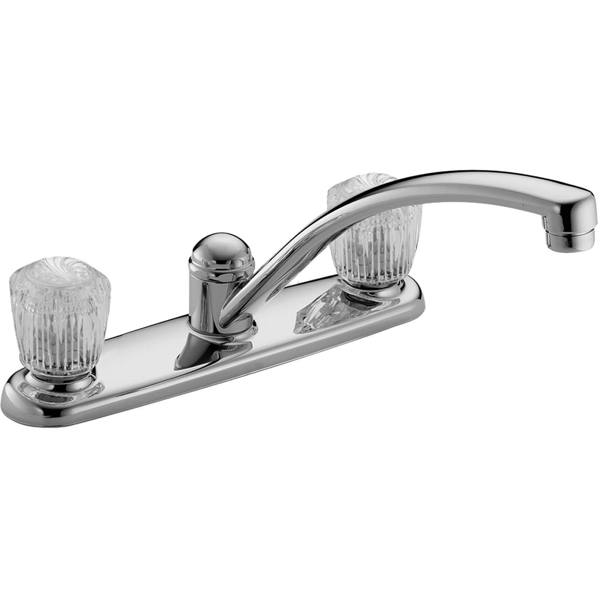 Delta 2102LF Classic Series Knob Handle Kitchen Faucet, Less Spray, Chrome