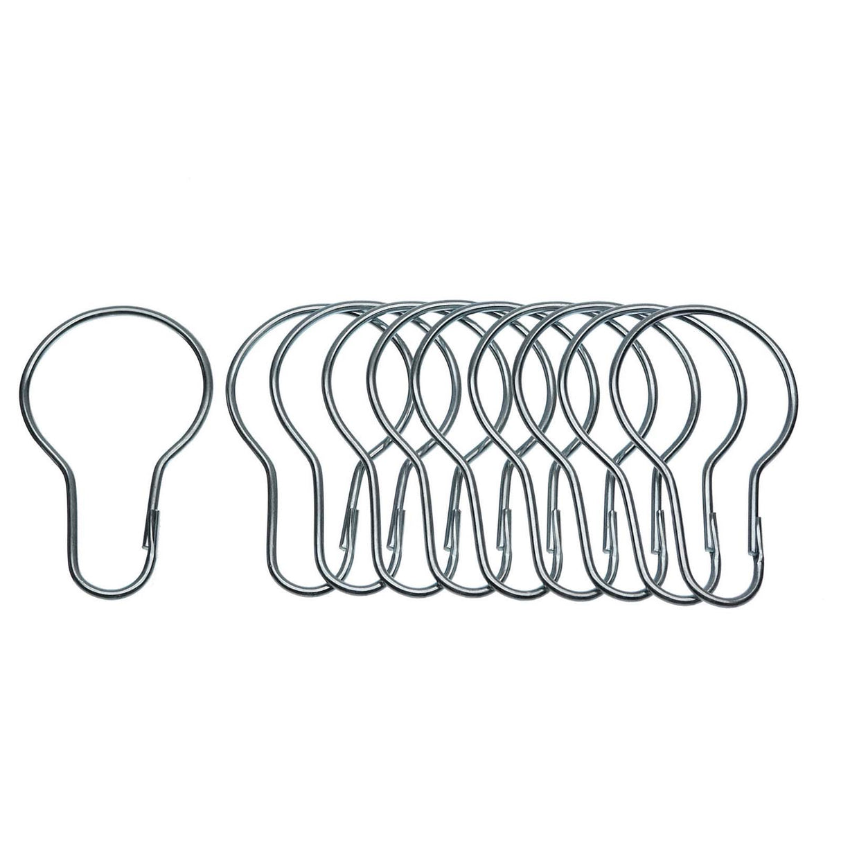 PlumbMaster Approved 36329 Zinc Chromate Shower Curtain Ring (Bagged) for Standard 1" Diameter Shower Rods