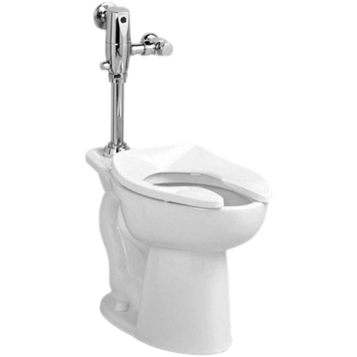 Madera FloWise Vitreous China Elongated 1-Piece Flushometer Toilet, 1.1 - 1.6 GPF, White