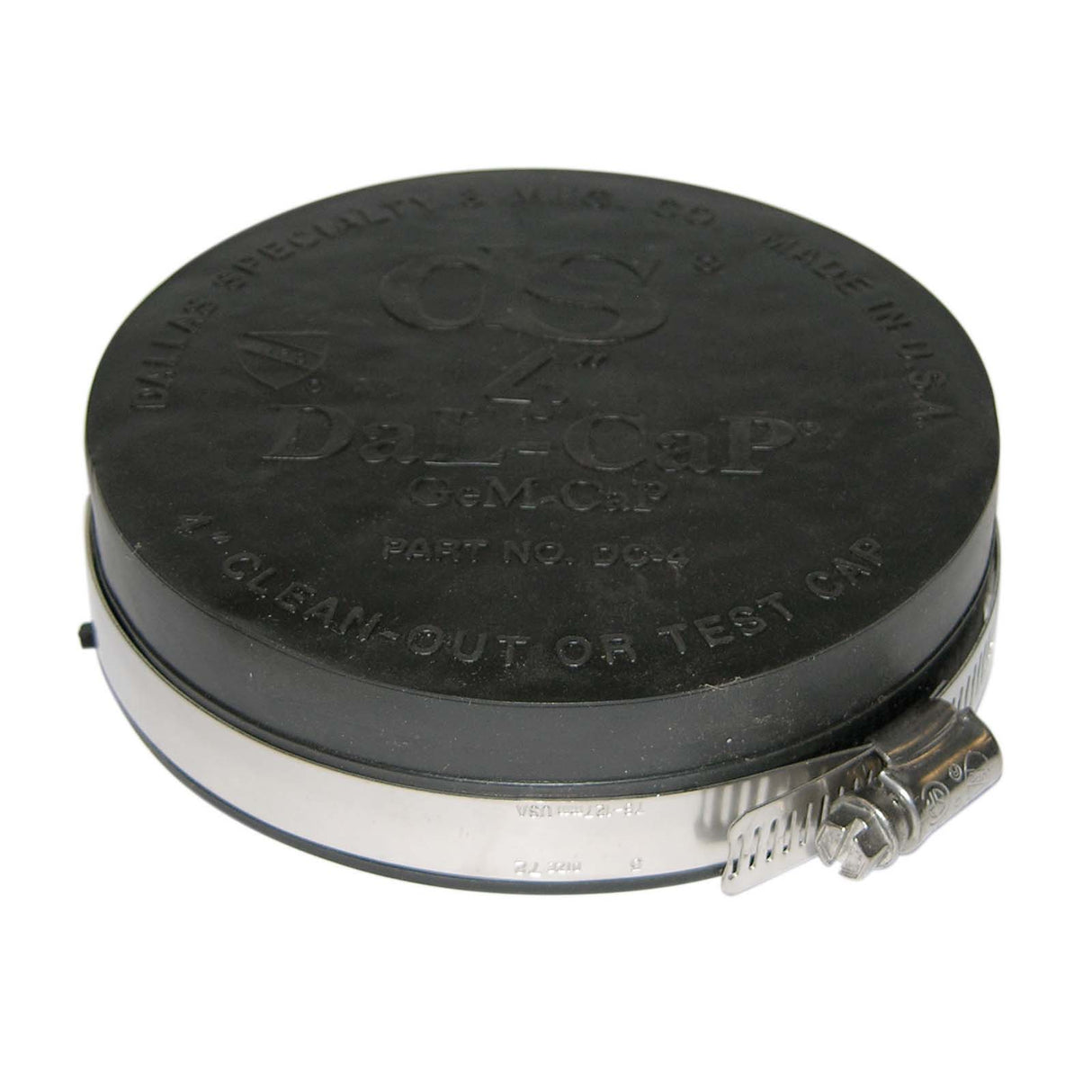 IPS Corp 83714 4" Flexible PVC Test Cap with Stainless Steel Clamp