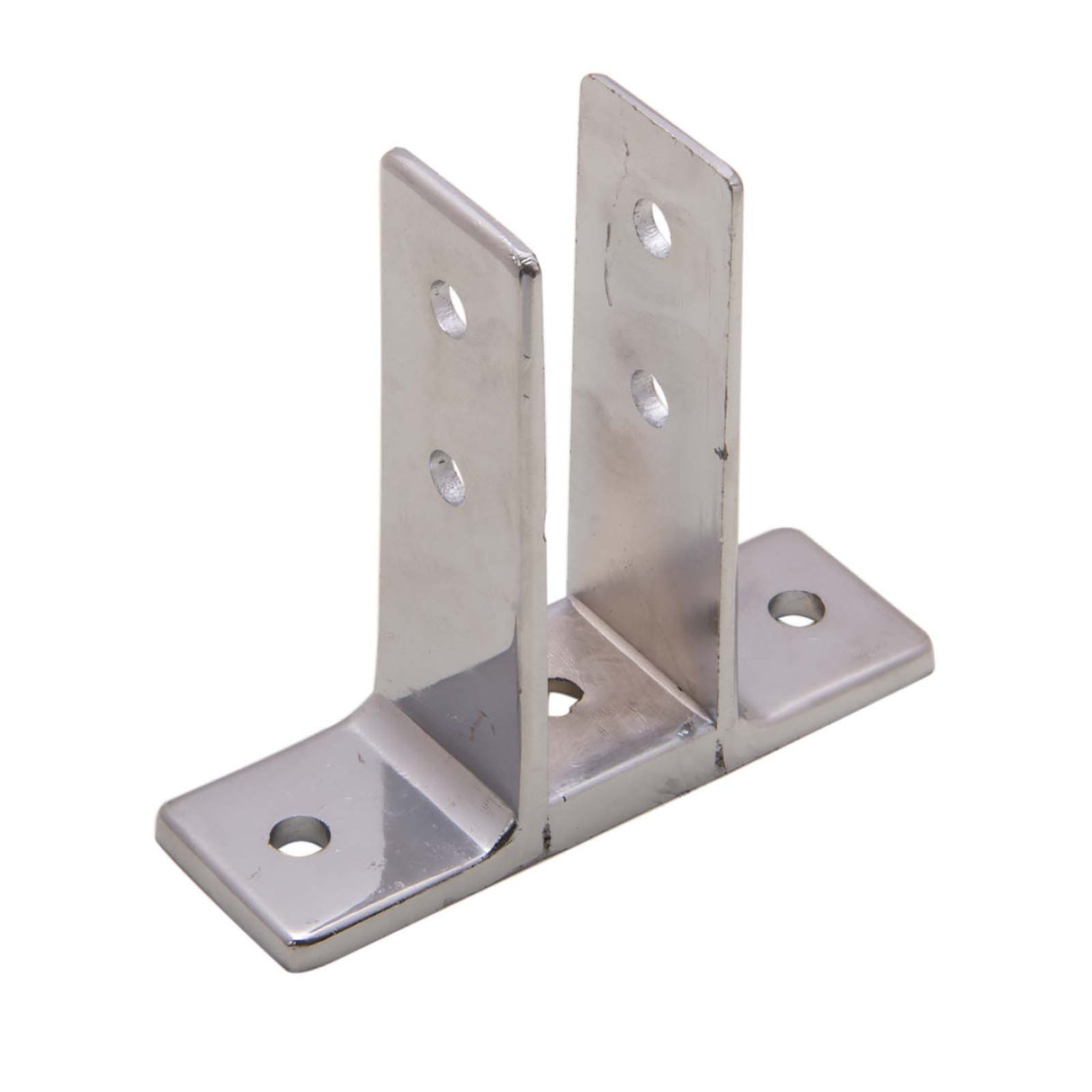 PlumbMaster Approved 66386 Zamac Two Ear Urinal Screen Bracket, Chrome Plated