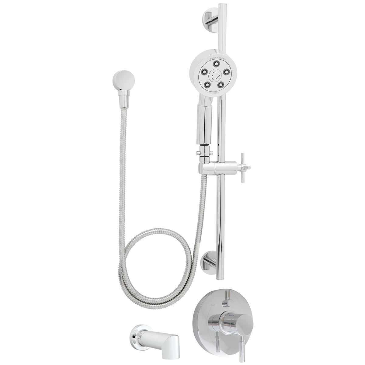 Speakman SLV-1450-ADA Neo Diverter Trim, Shower and Tub Package (Valve not included) Polished Chrome Finish - 2.5 GPM