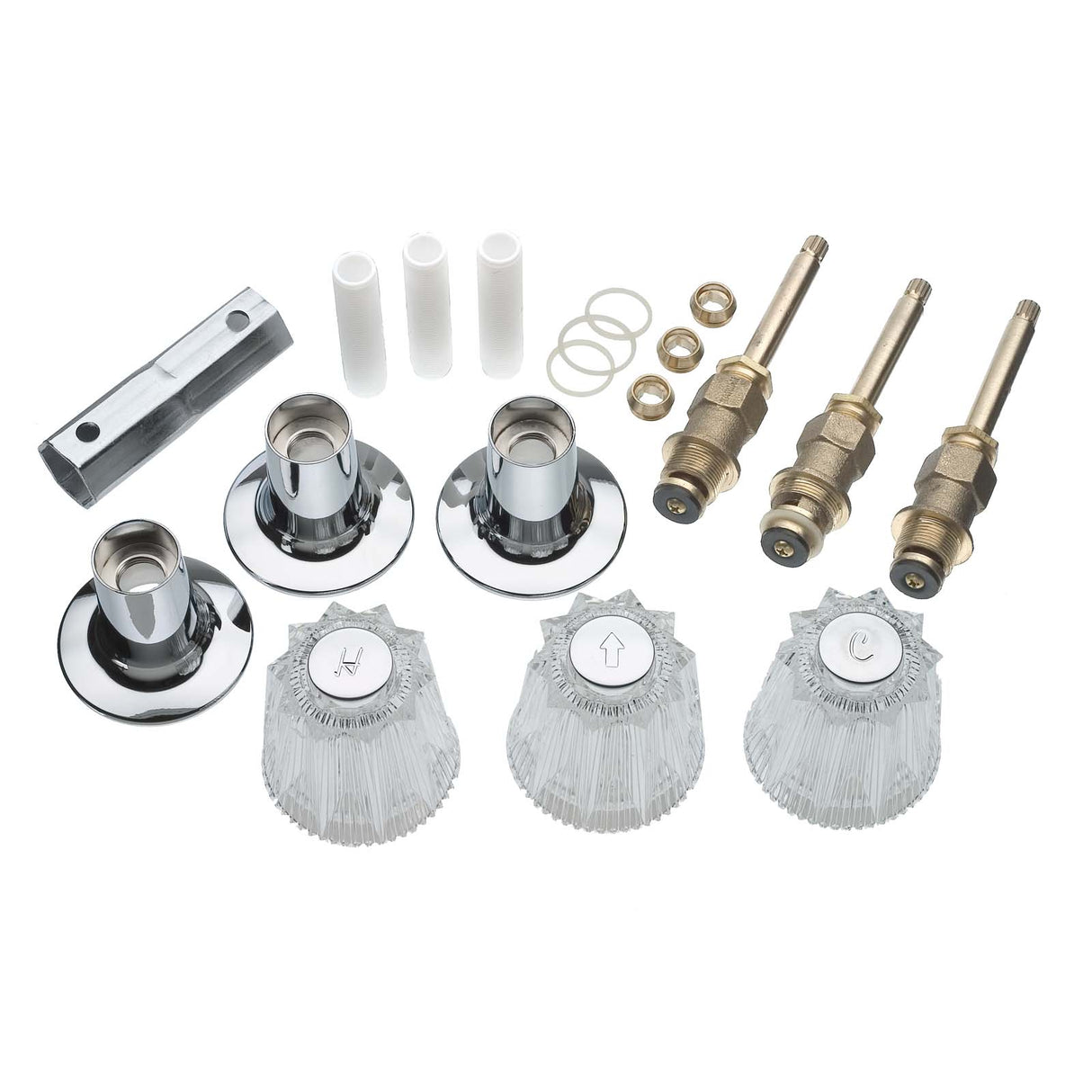 3-Handle Remodeling Trim Kit For Price Pfister Windsor Tub and Shower