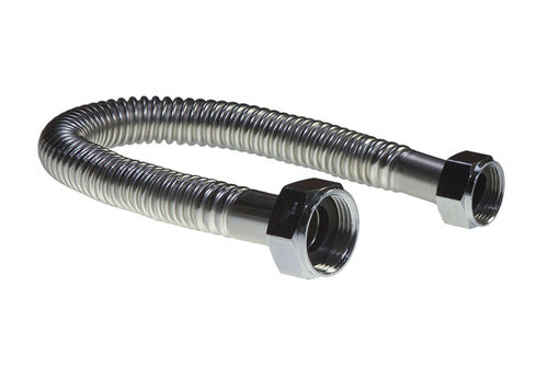 Falcon Stainless SWCN134-18 1" FIP x 3/4" FIP x 18" L Corrugated Stainless Steel Full Port Water Softener Connector