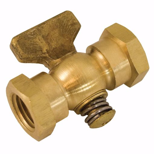 Jones Stephens A11005 Solid Brass Tee Handle Radiator Air Valve, 1/4" FIP, Polished Brass