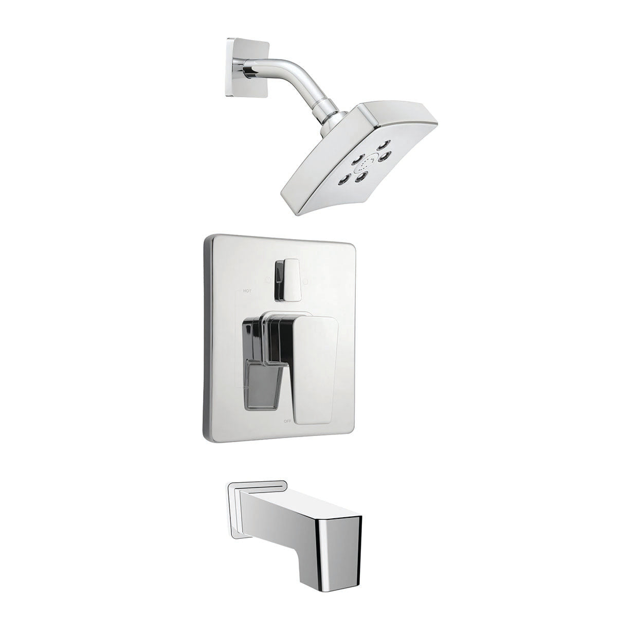 Speakman SLV-24430 Kubos Diverter Trim, Shower and Tub Combination (Valve not included) Polished Chrome Finish - 2.5 GPM
