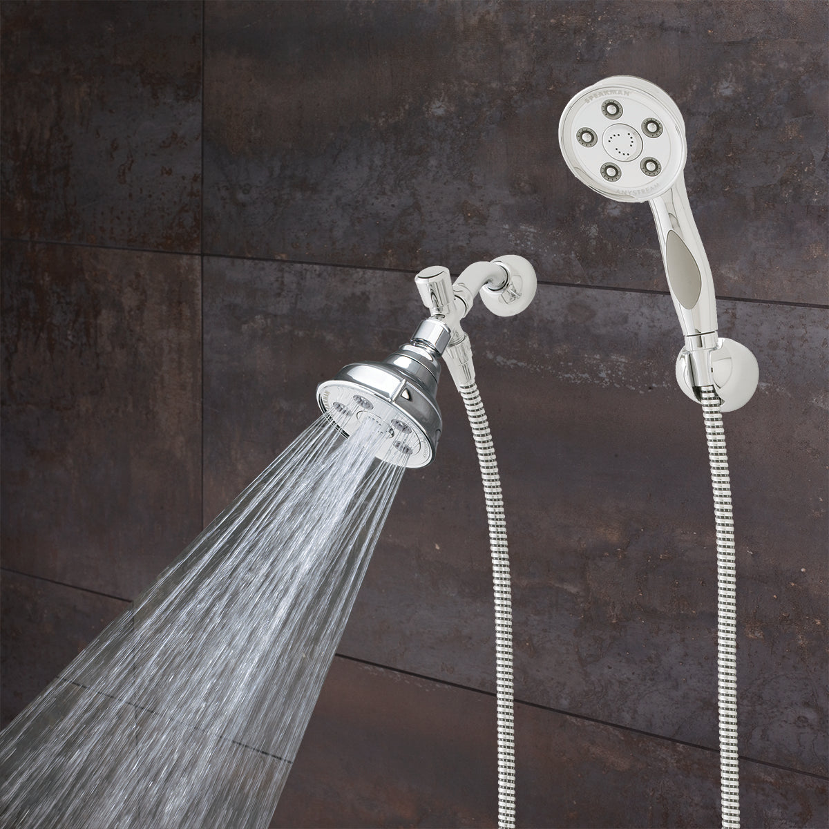 Speakman Caspian VS-113014 Hand Shower with Shower Head Polished Chrome Finish - 2.5 GPM
