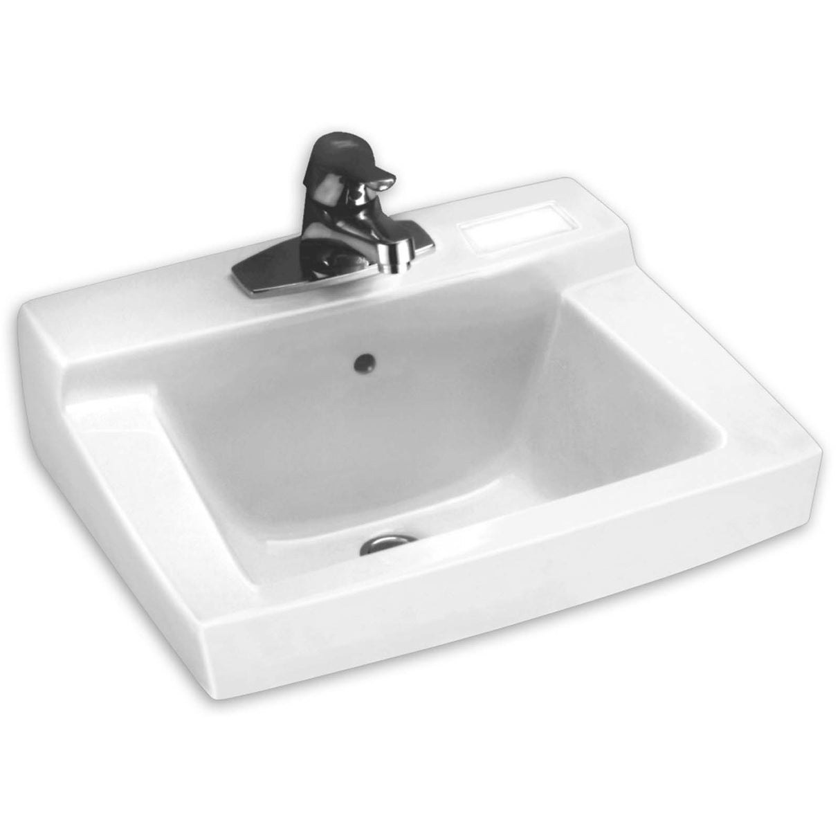 American Standard Declyn 0321026.020 Vitreous China 4" Centers 3 -Hole Rectangular Wall Hung Lavatory Sink, White