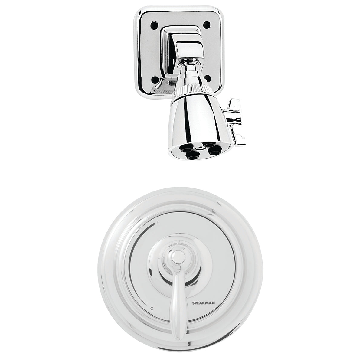 Speakman SLV-5020 SentinelPro Vandal Resistant Shower Combination (Valve not included) Polished Chrome Finish - 2.5 GPM