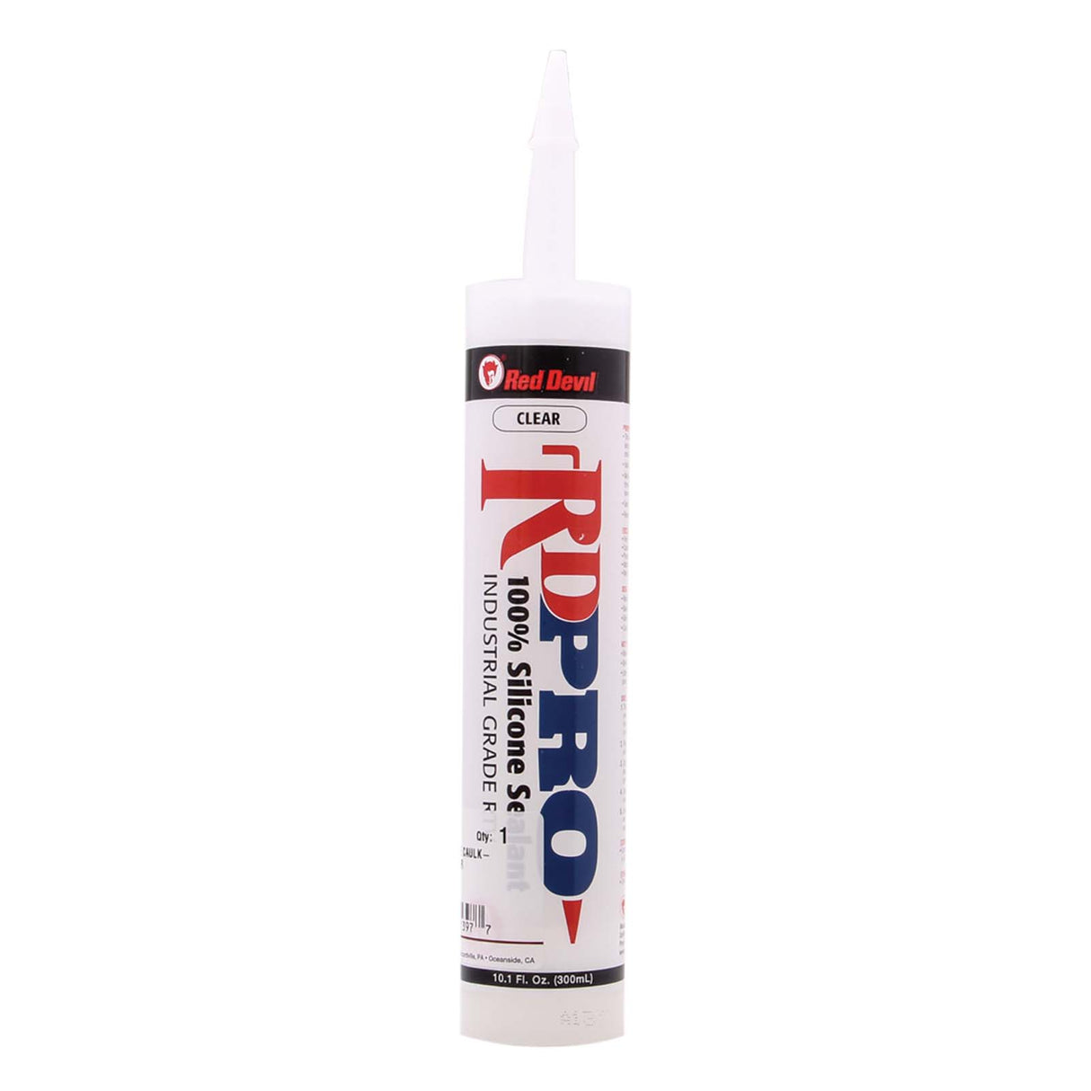 Red Devil 0826 Industrial Grade RTV Silicone Sealant, 10 oz Cartridge, Clear
