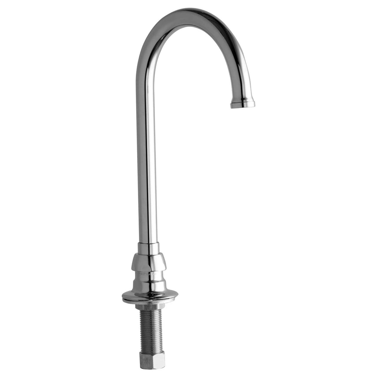 Chicago Faucets 626-E3ABCP No-Lead Gooseneck Remote Rigid/Swing Spout, 5-1/4" Reach, 6-1/2" H, Chrome Plated