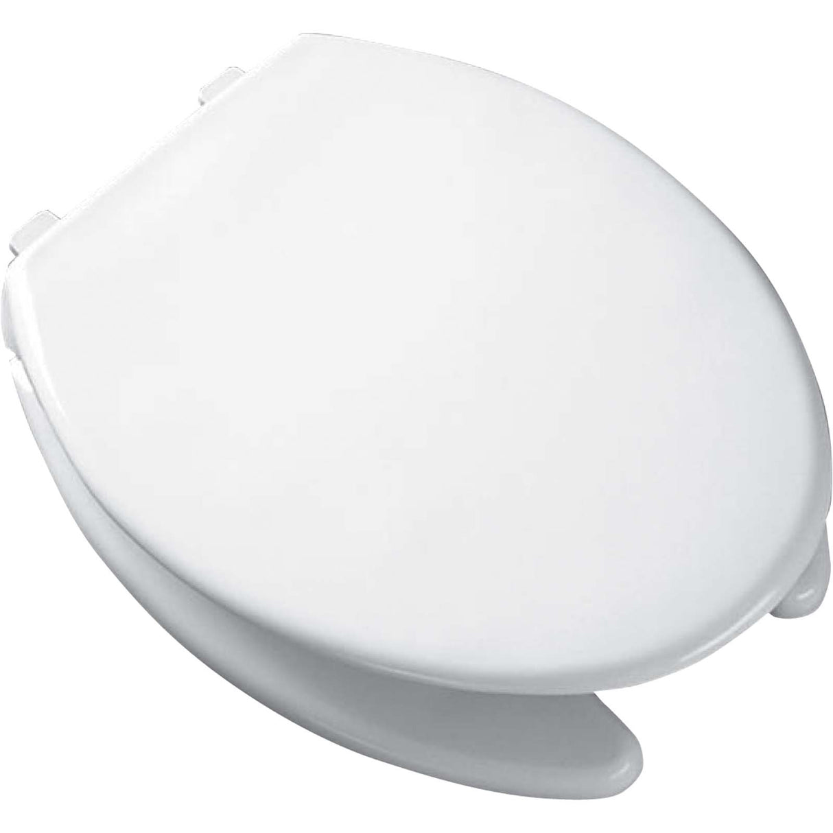 1950-WHITE Bemis 1950 Heavy-Duty Open Front Elongated Plastic Toilet Seat with Cover, White