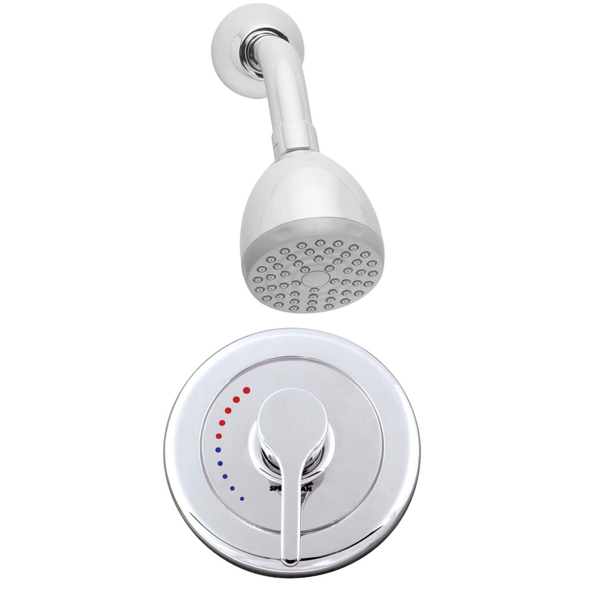 Speakman Sentinel Mark II SM-3010-IS-2VR Pressure Balance Valve with Shower Head Polished Chrome Finish - 2.5 GPM