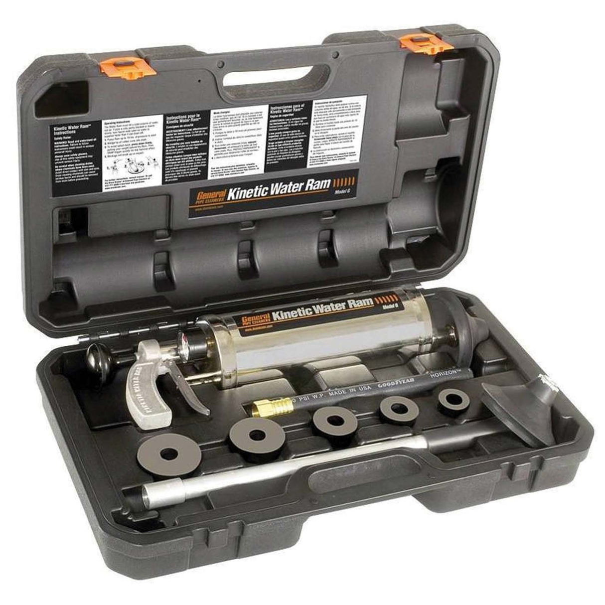 General Pipe Cleaners KR-C-WC Complete Kinetic Water Ram Kit