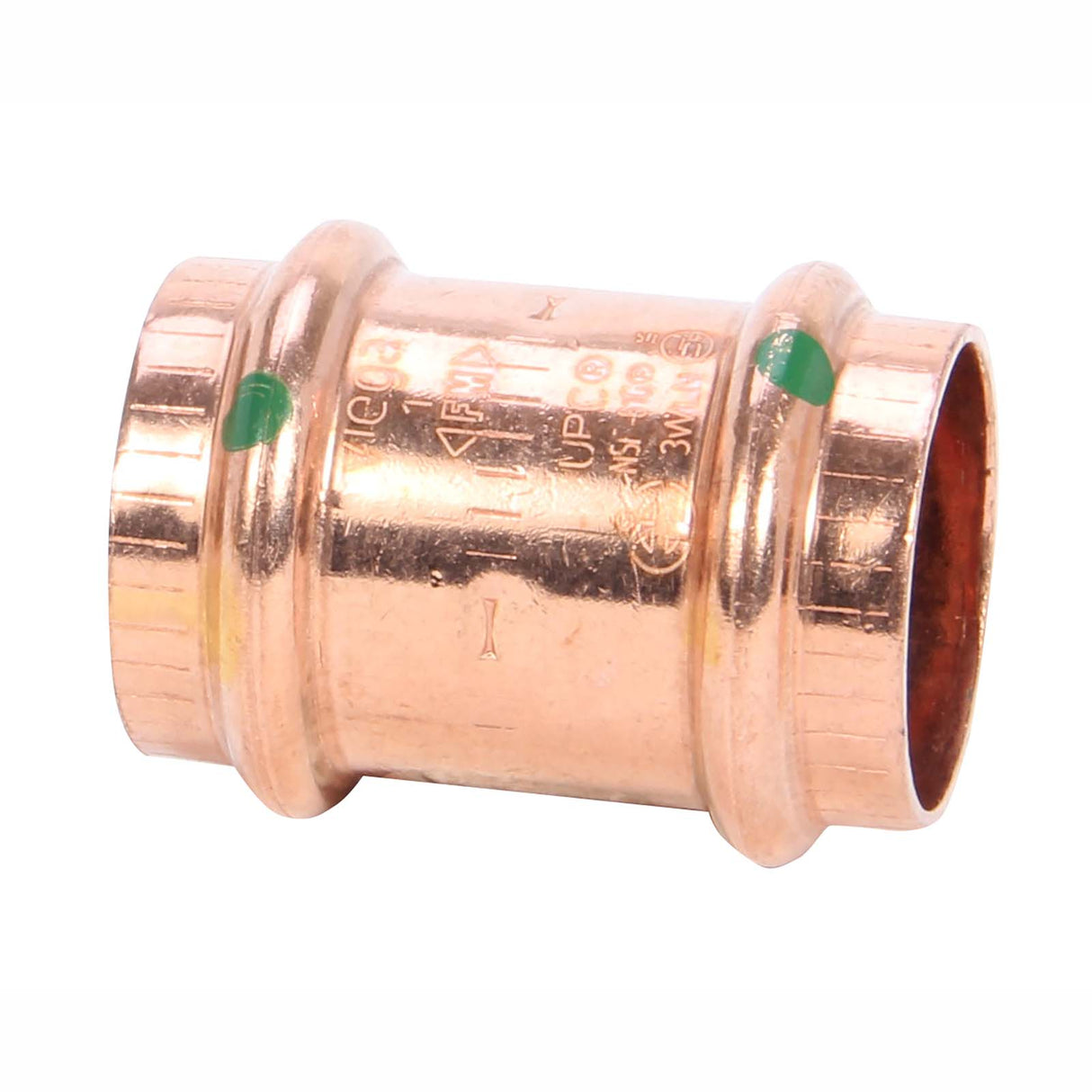 1/2" Press ProPress Copper Coupling with Stop