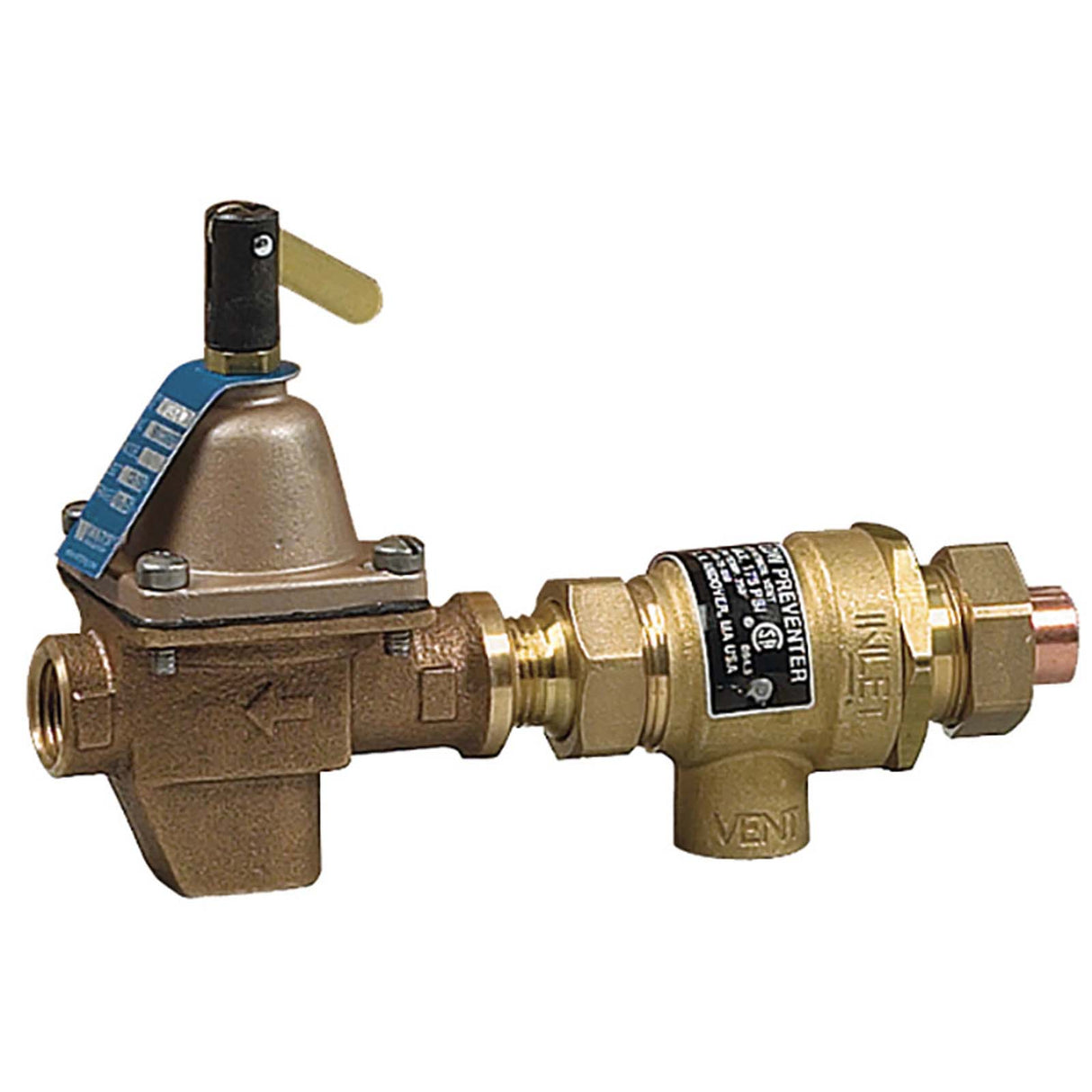 1/2" Union Solder x NPT Non-Potable Combination Fill Valve & Backflow Preventer