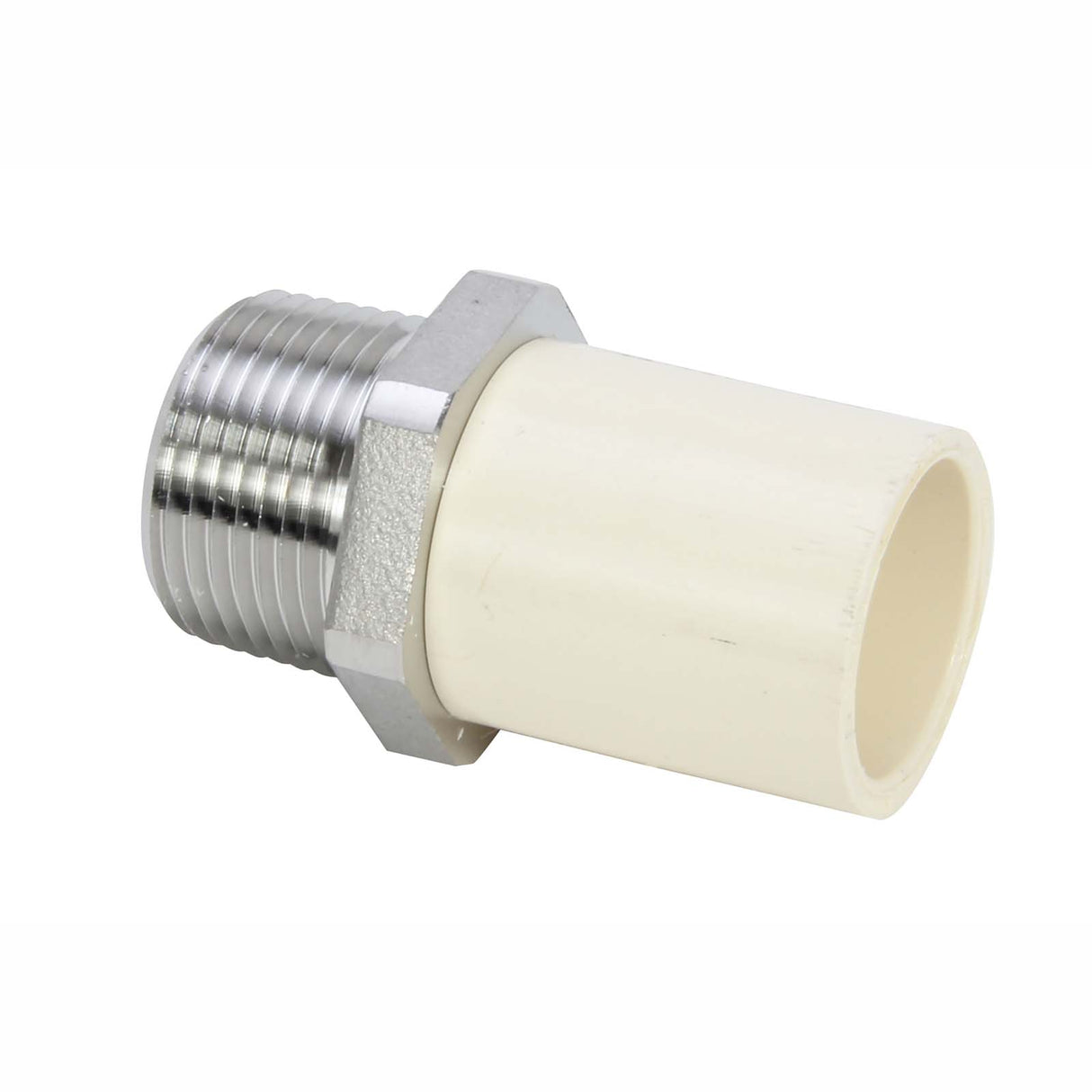 3/4" MIP x Socket CPVC, Stainless Steel Transition Adapter