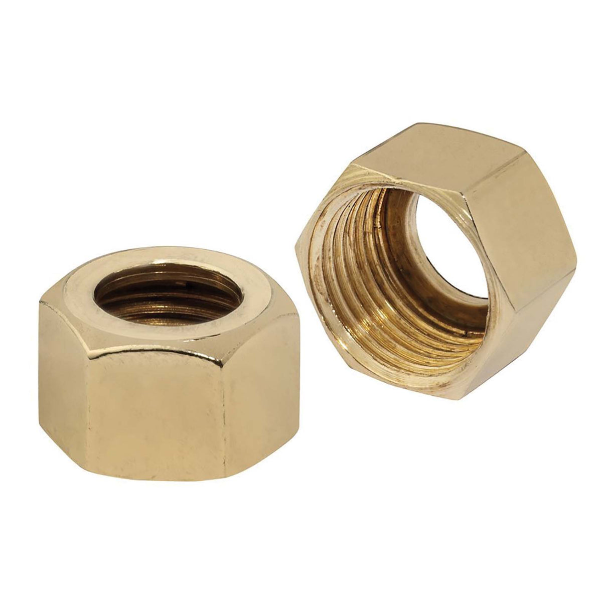 PlumbMaster Approved 53554 Brass Faucet Shank Nut, 1/2 x 1/2"