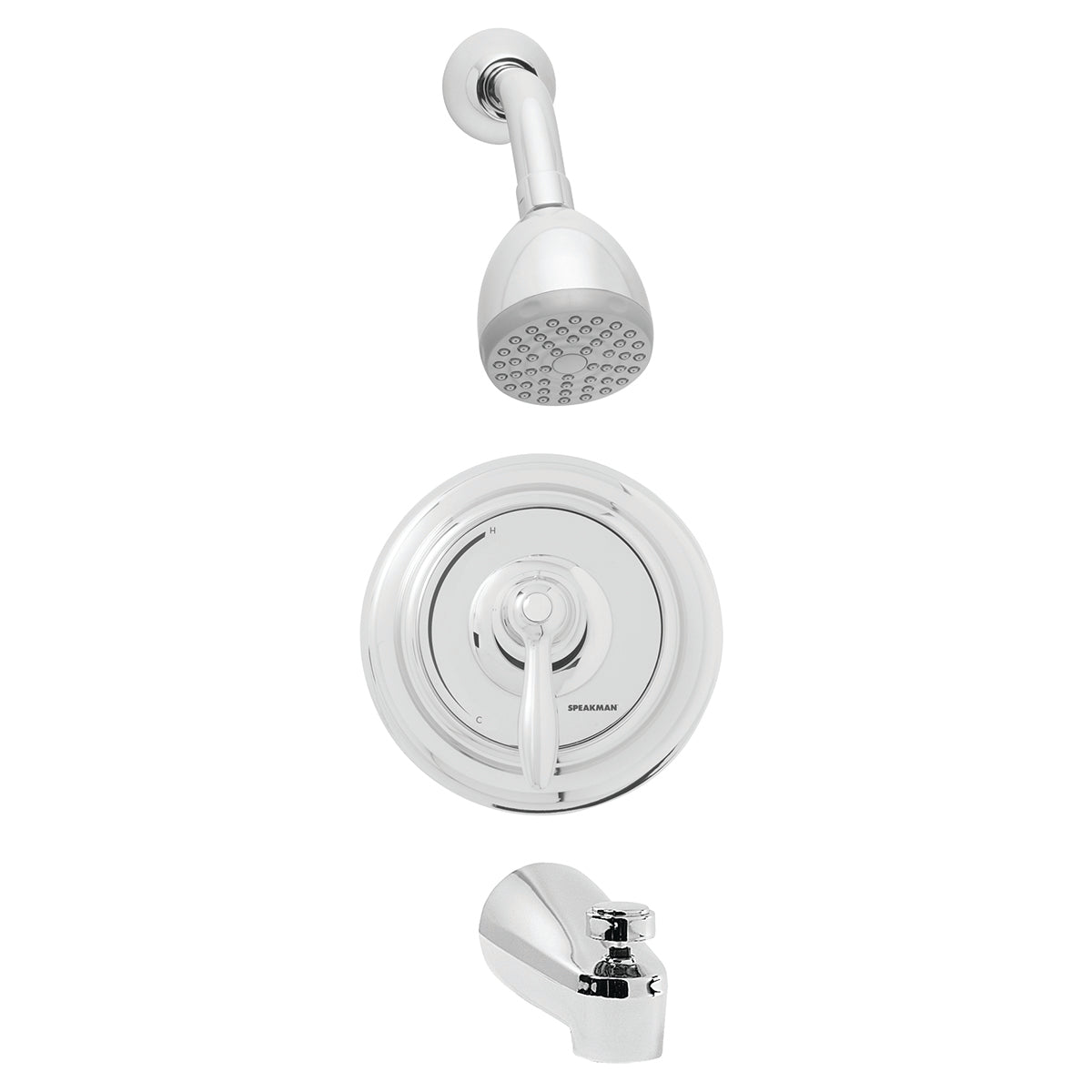 Speakman SLV-5030 SentinelPro Trim, Shower and Tub Combination (Valve not included) Polished Chrome Finish - 2.0 GPM