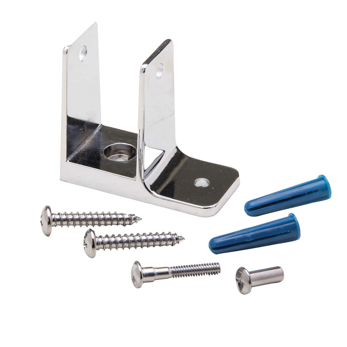 Sentry Supply 656-6395 Zamac One Ear Wall Bracket, Chrome Plated