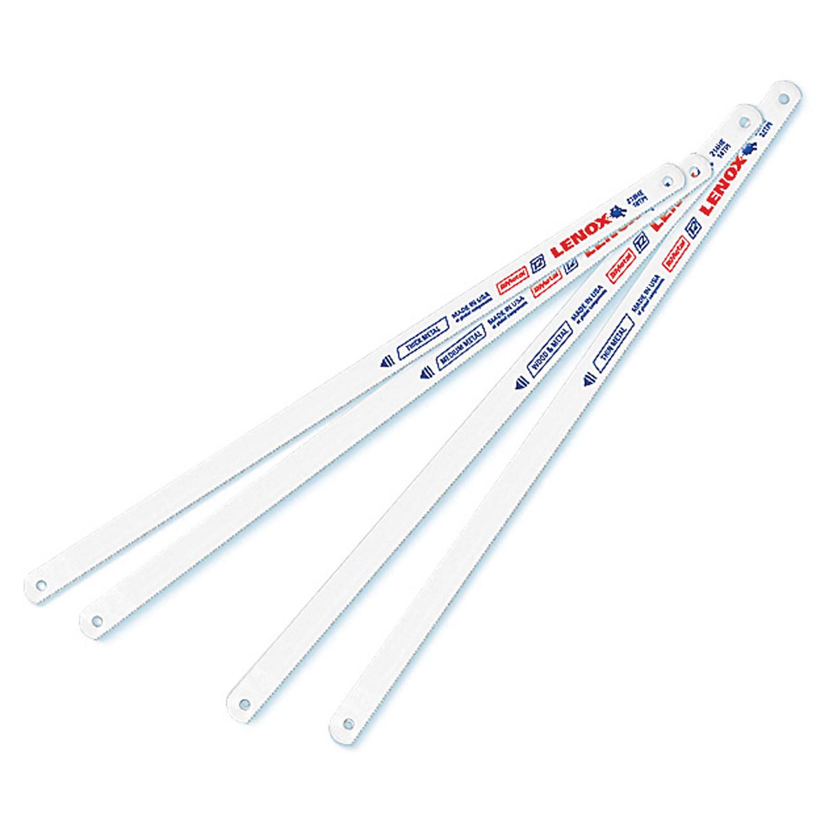 Lenox 20145V224HE 12" 24 TPI Hacksaw Blade, Tough Tooth, Heavy Metal (10 pack)