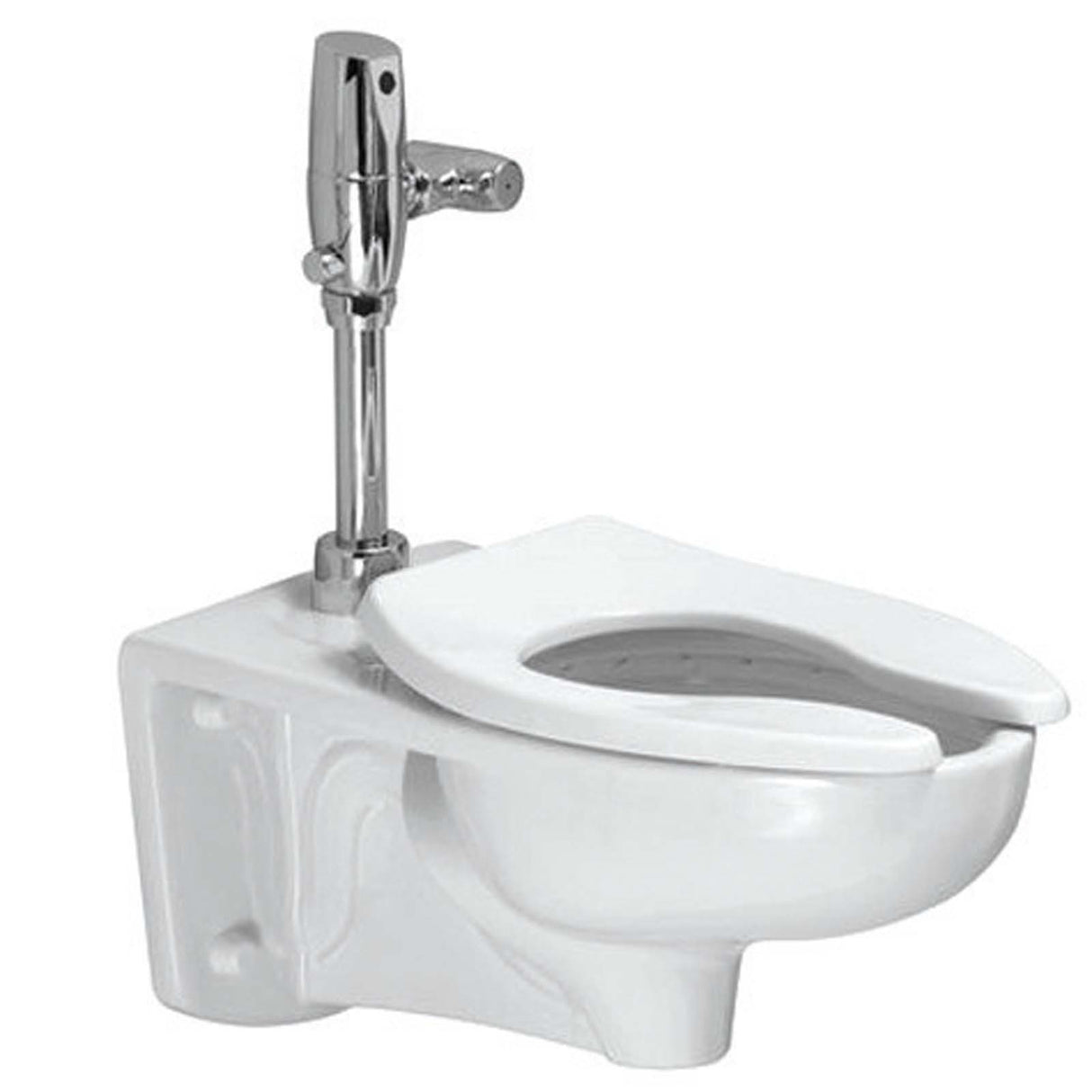 Afwall FloWise White Vitreous China Retrofit Flushometer Toilet, 1.28 - 1.6 GPF