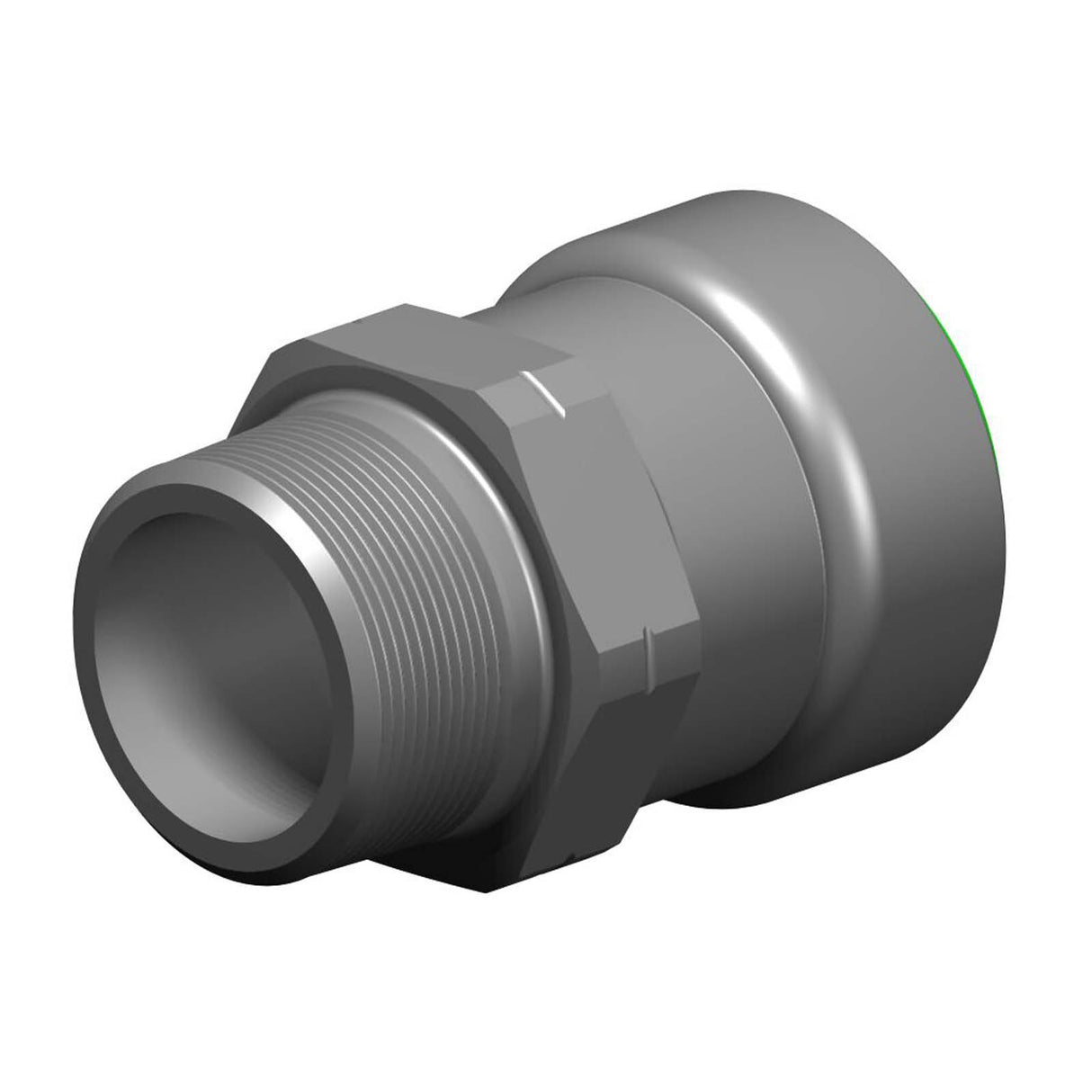 Male Thread Adapter, Gas, HNBR, 404G, PxMPT, 3/4"x3/4"